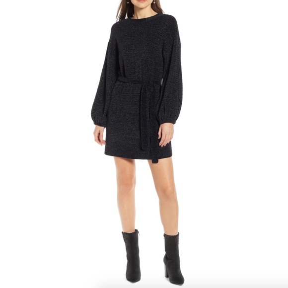 Something Navy Dresses & Skirts - Something Navy Shimmer Sweater Dress